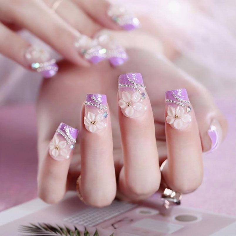 Top 101+ mẫu nail đính đá đẹp, sang chảnh cho nàng tham khảo