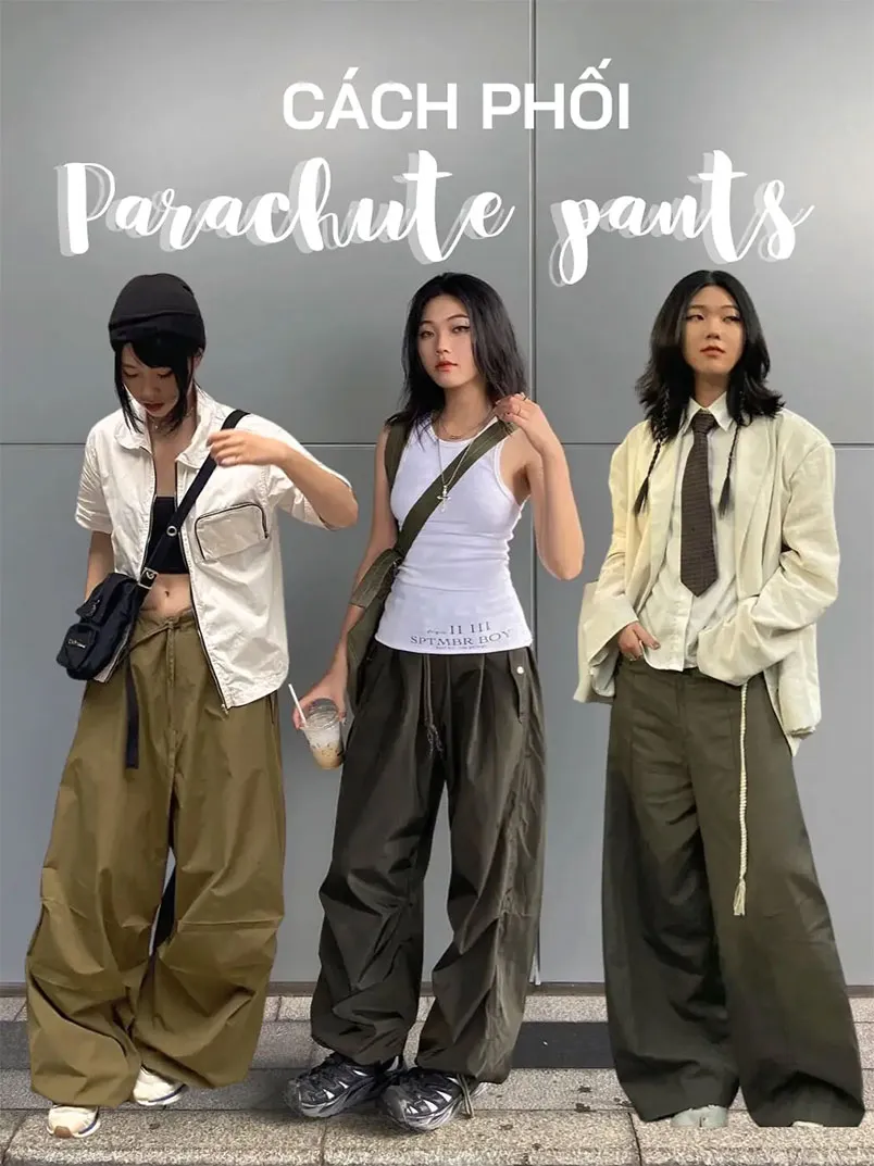 Quần Parachute là gì? Phối đồ với quần Parachute chuẩn IT girl