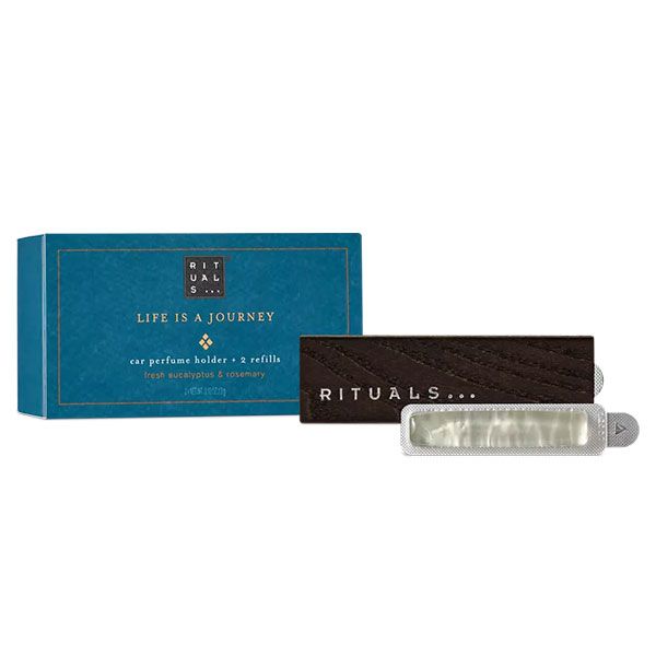 Nước Hoa Ô tô Rituals Life Is A Journey Car Perfume Holder + 2 Refills Fresh Eucalyptus & Rosemary 2 x 3g - Nước hoa - Vua Hàng Hiệu