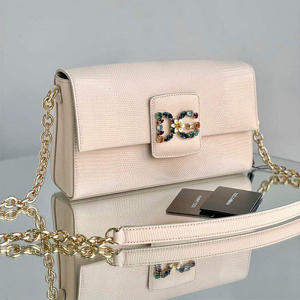 Túi Đeo Chéo Nữ Dolce & Gabbana D&G Shoulder Bag Màu Hồng Nhạt - Túi xách - Vua Hàng Hiệu