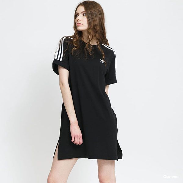 Váy Nữ Adidas Black Adicolor Classics Roll-Up Sleeve Tee Dress GN2777 Màu Đen - Thời trang - Vua Hàng Hiệu