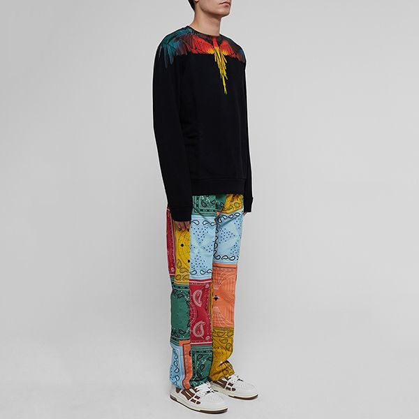 Áo Nỉ Sweater Nam Marcelo Burlon Icon Wings Crewneck Màu Đen Size XXS - Thời trang - Vua Hàng Hiệu