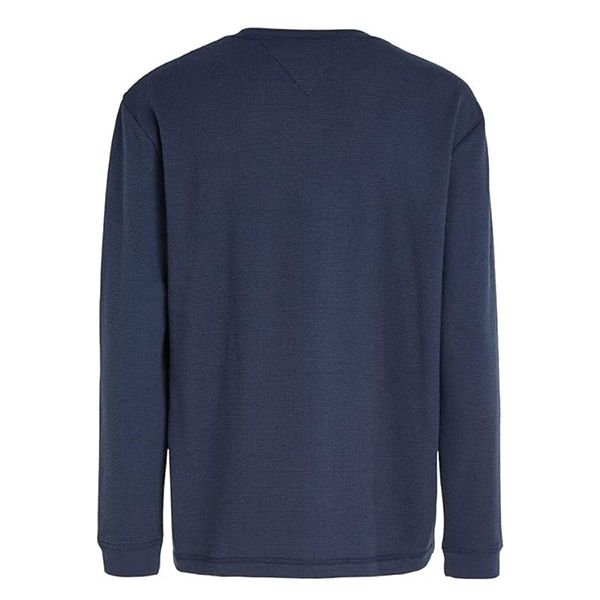 Áo Nỉ Sweater Nam Tommy Hilfiger Men's Long-Sleeved Shirt DM0DM15777_BLU_C87 Màu Xanh Navy Size S - Thời trang - Vua Hàng Hiệu