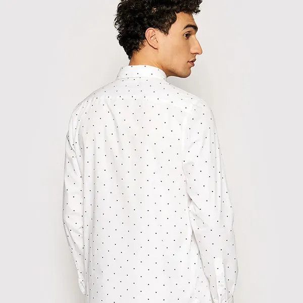 Áo Sơ Mi Dài Tay Nam Lacoste Men's Slim Fit Polka Dotted Cotton Poplin Shirt CH0949 Màu Trắng Size 41 - Thời trang - Vua Hàng Hiệu