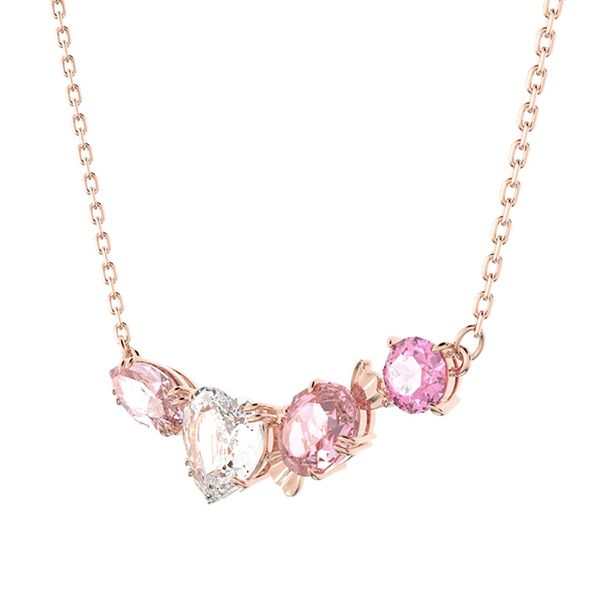 Dây Chuyền Nữ Swarovski Gema 520 Candy Love Crystal Necklace 5630876 Màu Vàng Hồng - Trang sức - Vua Hàng Hiệu
