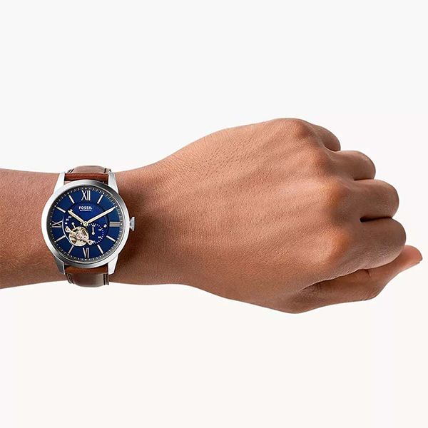 Đồng Hồ Nam Fossil Townsman Automatic Brown Leather ME3110 Màu Nâu - Đồng hồ - Vua Hàng Hiệu