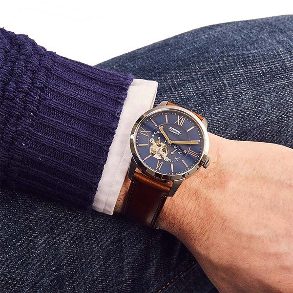Đồng Hồ Nam Fossil Townsman Automatic Brown Leather ME3110 Màu Nâu - Đồng hồ - Vua Hàng Hiệu