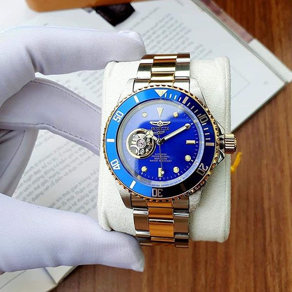 Đồng Hồ Nam Invicta Pro Diver Automatic Blue Dial Two-Tone Men Watch 21719 Màu Xanh Vàng - Đồng hồ - Vua Hàng Hiệu
