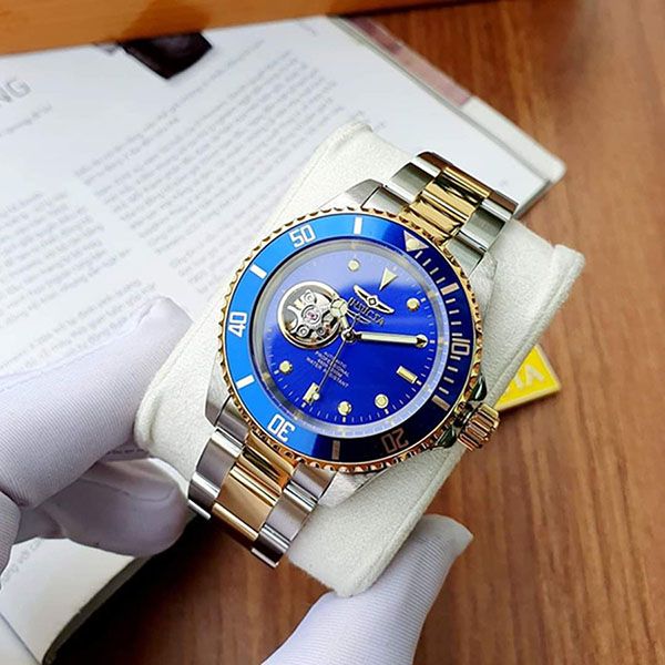 Đồng Hồ Nam Invicta Pro Diver Automatic Blue Dial Two-Tone Men Watch 21719 Màu Xanh Vàng - Đồng hồ - Vua Hàng Hiệu