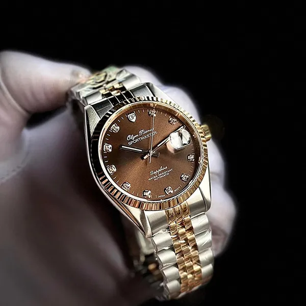 Đồng Hồ Nam Olym Pianus Watch OP89322 Màu Demi (Vàng Hồng - Bạc) - Đồng hồ - Vua Hàng Hiệu