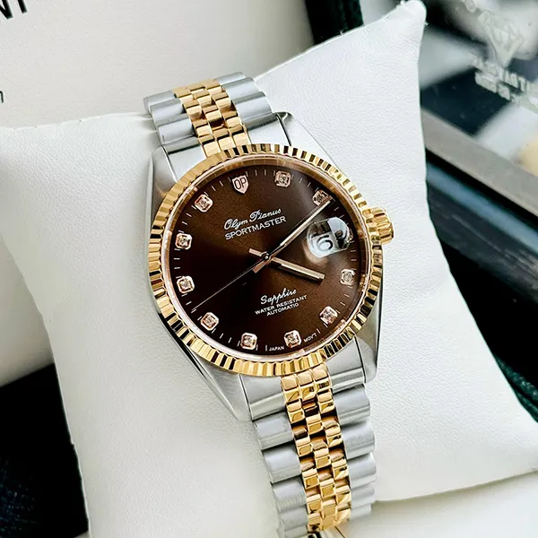 Đồng Hồ Nam Olym Pianus Watch OP89322 Màu Demi (Vàng Hồng - Bạc) - Đồng hồ - Vua Hàng Hiệu