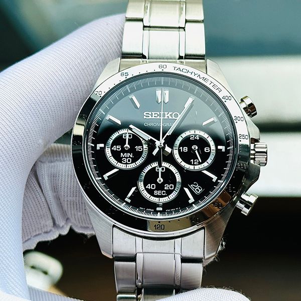 Đồng Hồ Nam Seiko Spirit Chronograph SBTR013 Màu Đen Bạc - Đồng hồ - Vua Hàng Hiệu