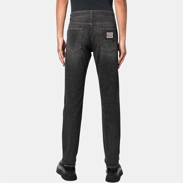 Quần Jean Nam Dolce & Gabbana D&G Slim Tag Gold GY07CD G8FQ0 Màu Xám Đậm Size 44 - Thời trang - Vua Hàng Hiệu
