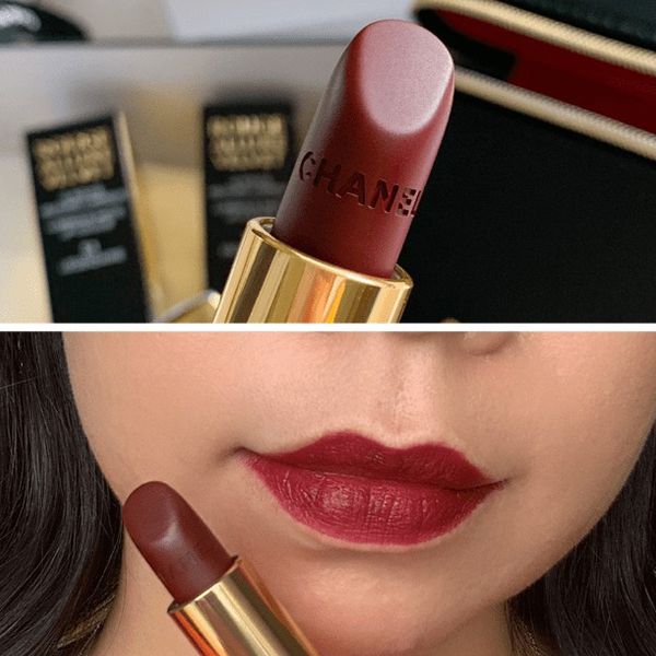 Son Chanel Rouge Allure Velvet 72 Mysterieuse Màu Nâu Đỏ - Son Môi - Vua Hàng Hiệu