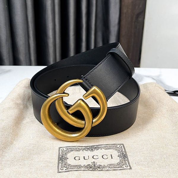 Thắt Lưng Nữ Gucci Double G Buckle Leather Belt 4cm Màu Đen Size 70 - Thắt lưng - Vua Hàng Hiệu