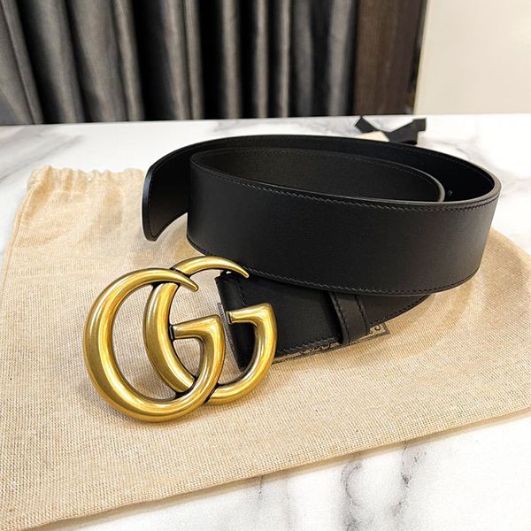 Thắt Lưng Nữ Gucci Double G Buckle Leather Belt 4cm Màu Đen Size 70 - Thắt lưng - Vua Hàng Hiệu