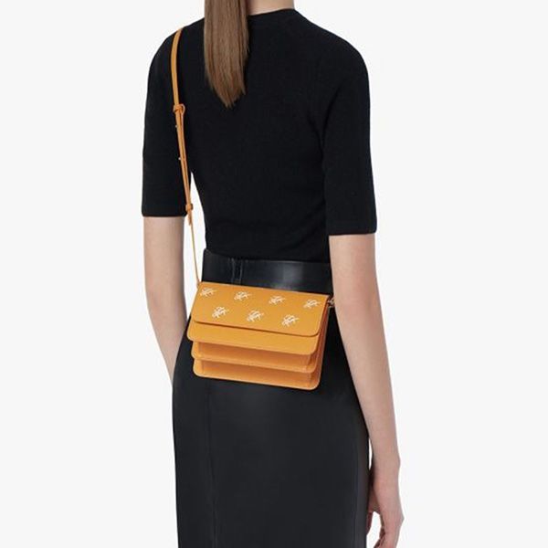 Túi Đeo Chéo Nữ Find Kapoor Accordion Bag 18 Pattern Solid Set FB20ATSL2MT Màu Vàng Mù Tạt - Túi xách - Vua Hàng Hiệu