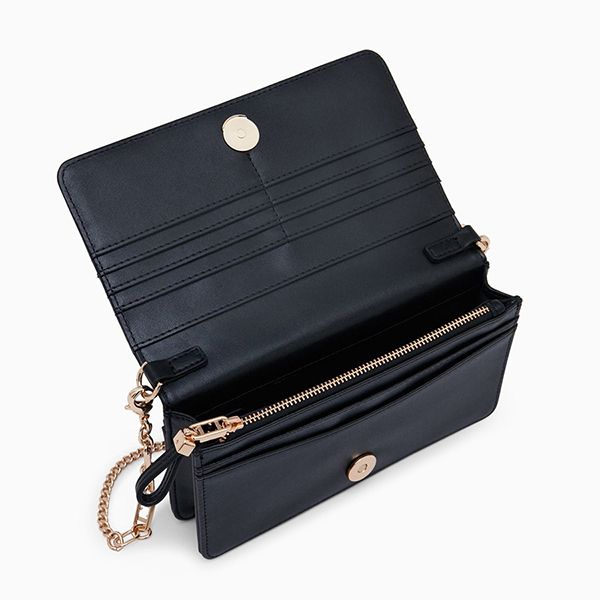 Ví Nữ Lyn Lynne Wallets On Chain LL24CWF002 Màu Đen - Túi xách - Vua Hàng Hiệu