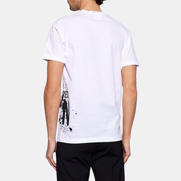 Áo Phông Nam Dsquared2 ICON Printed S79GC0086 Tshrit Màu Trắng Size XL - Thời trang - Vua Hàng Hiệu