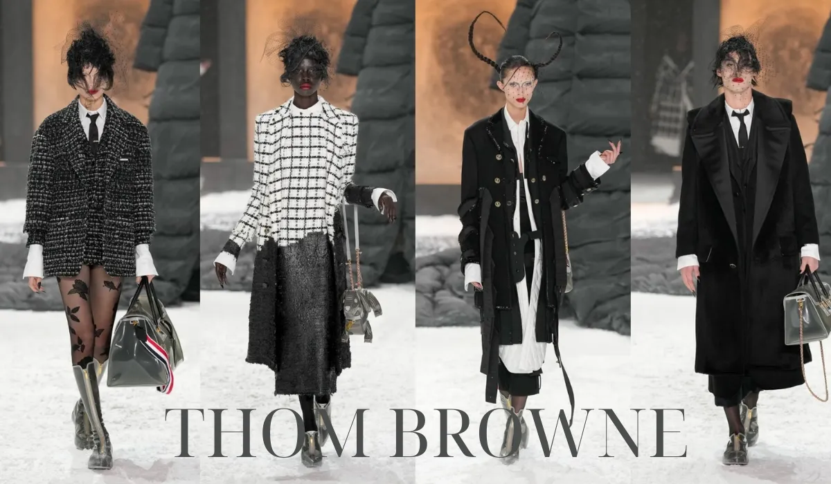 BST thời trang Thom Browne thu đông 2025 mang đậm phong cách cõi hoang địa
