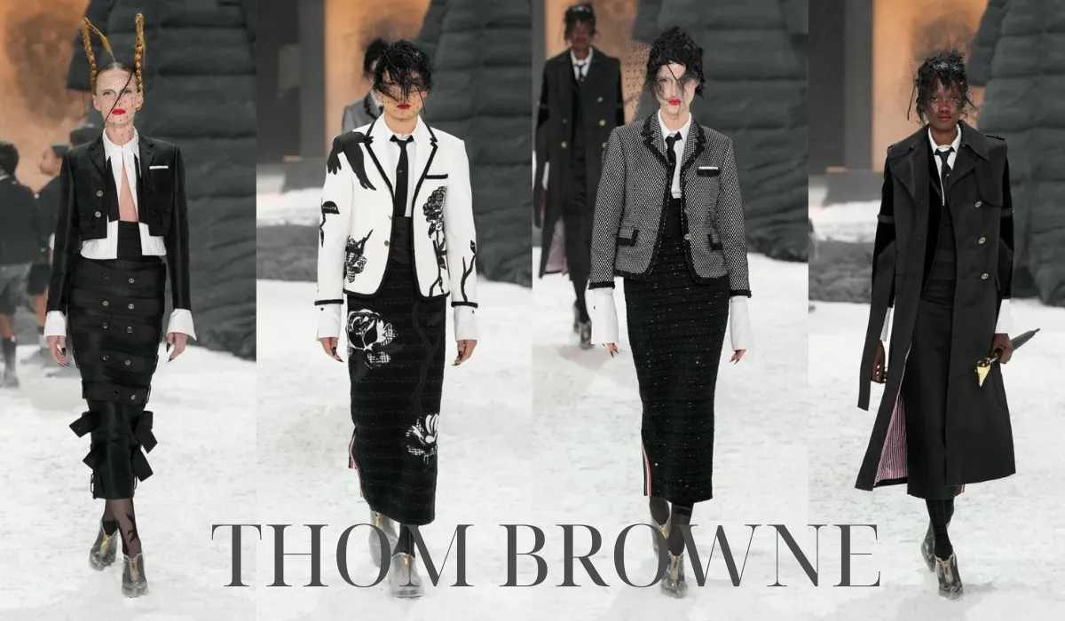 BST thời trang Thom Browne thu đông 2025 mang đậm phong cách cõi hoang địa