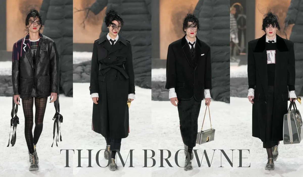 BST thời trang Thom Browne thu đông 2025 mang đậm phong cách cõi hoang địa