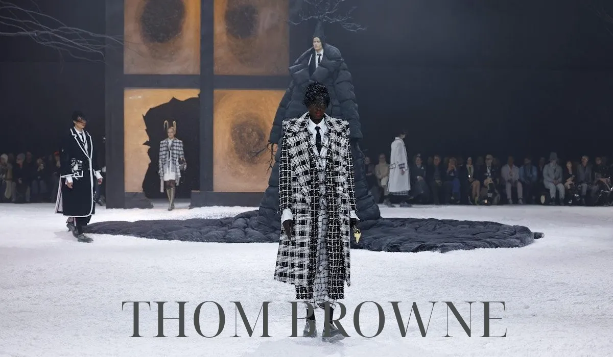 BST thời trang Thom Browne thu đông 2025 mang đậm phong cách cõi hoang địa