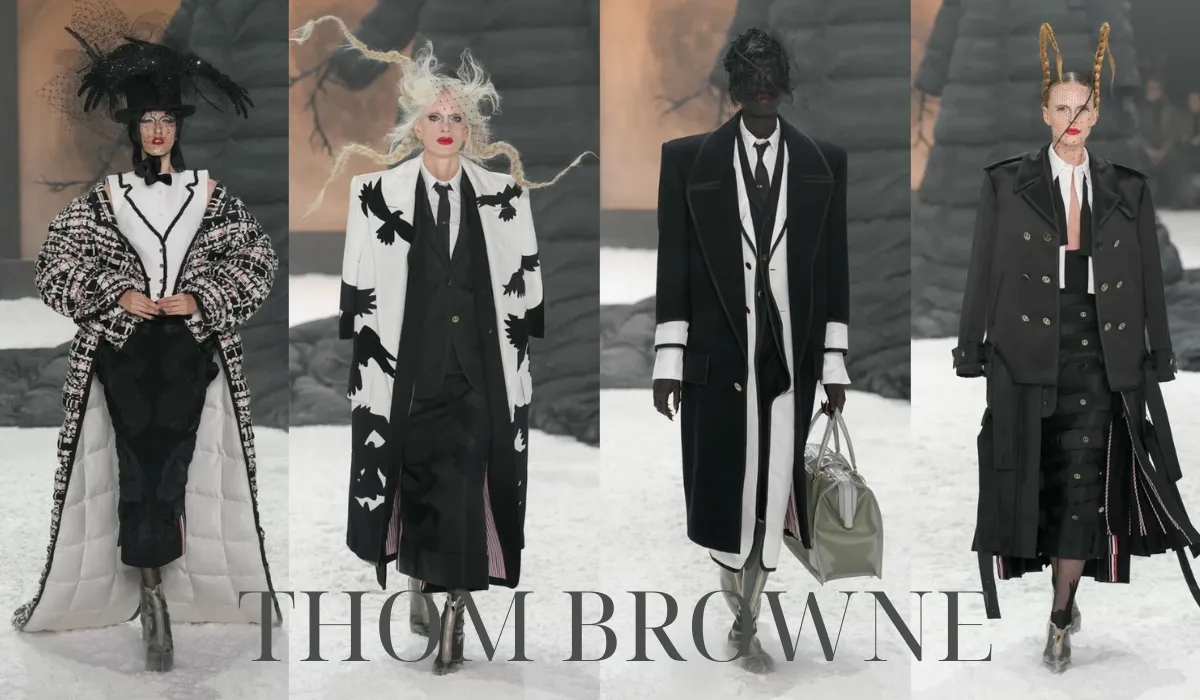 BST thời trang Thom Browne thu đông 2025 mang đậm phong cách cõi hoang địa