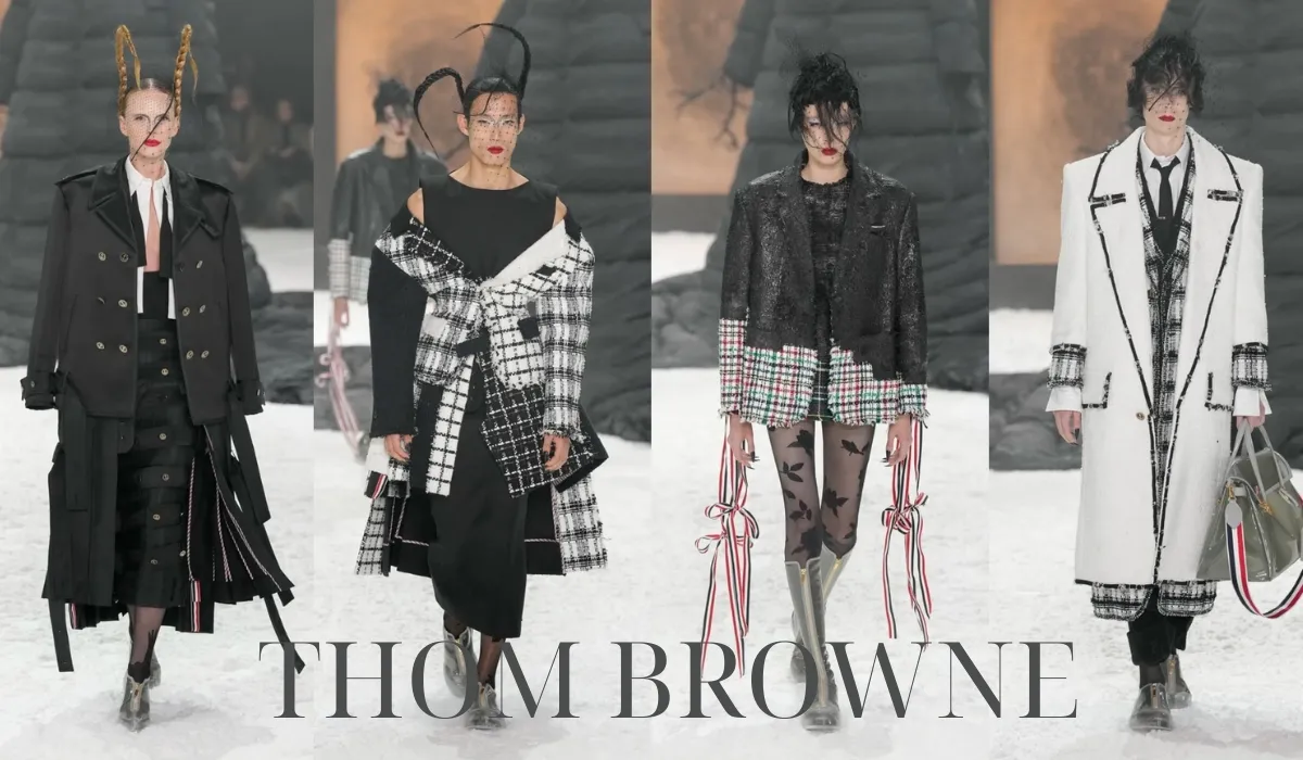 BST thời trang Thom Browne thu đông 2025 mang đậm phong cách cõi hoang địa