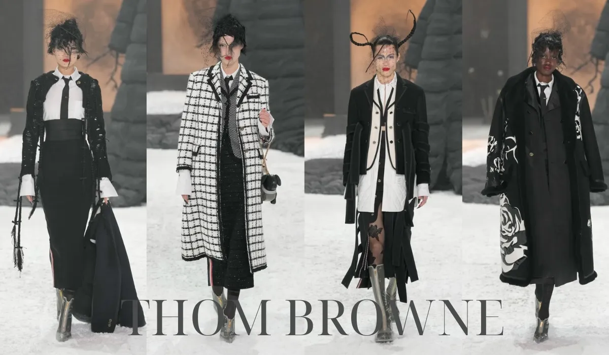 BST thời trang Thom Browne thu đông 2025 mang đậm phong cách cõi hoang địa