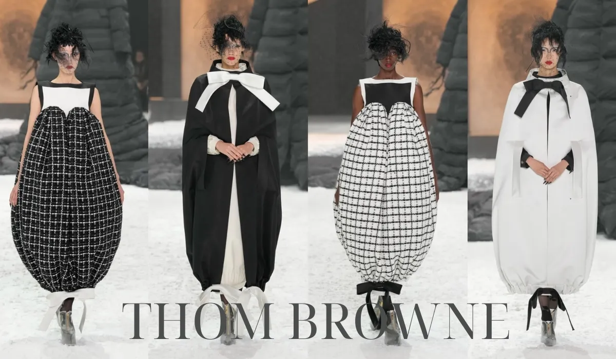 BST thời trang Thom Browne thu đông 2025 mang đậm phong cách cõi hoang địa