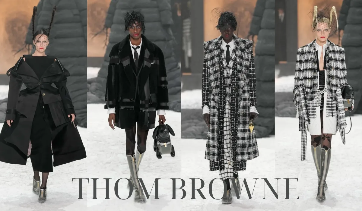 BST thời trang Thom Browne thu đông 2025 mang đậm phong cách cõi hoang địa