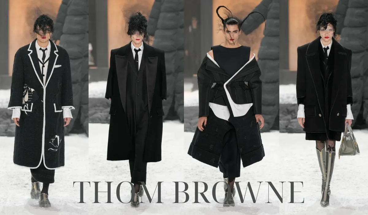BST thời trang Thom Browne thu đông 2025 mang đậm phong cách cõi hoang địa