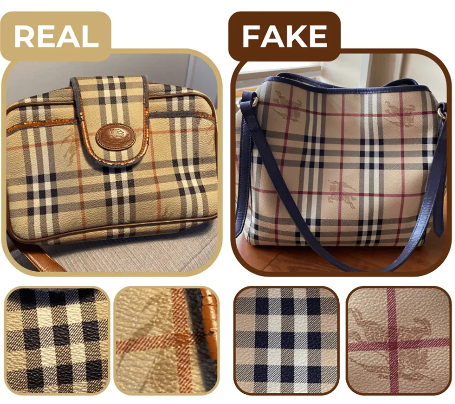 Phân biệt qua chất liệu da túi xách Burberry