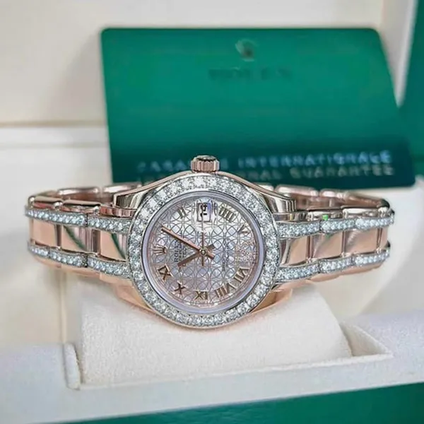 Đồng Hồ Nữ Rolex Pearl Master Màu Vàng Hồng - Đồng hồ - Vua Hàng Hiệu