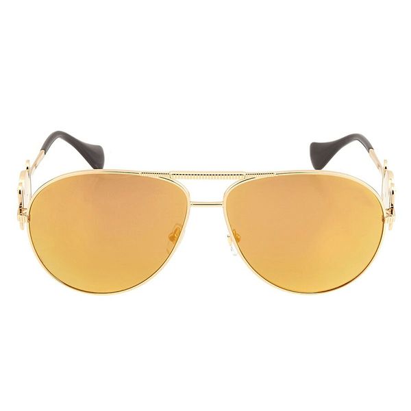 Kính Mát Versace Brown Mirrored Gold Pilot Unisex Sunglasses VE2249 10027P 65 Màu Vàng Nâu - Kính mắt - Vua Hàng Hiệu