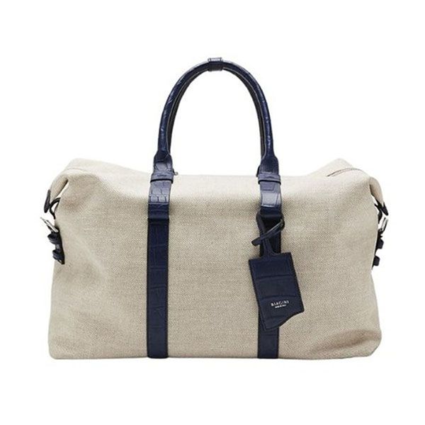 Túi Du Lịch Biagini Cactus Soft Weekender Bluette Màu Ghi - Túi xách - Vua Hàng Hiệu