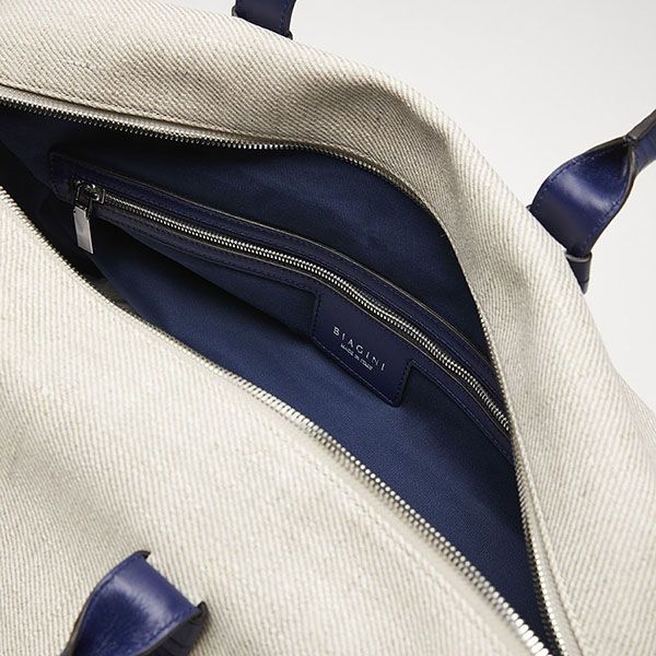 Túi Du Lịch Biagini Cactus Soft Weekender Bluette Màu Ghi - Túi xách - Vua Hàng Hiệu