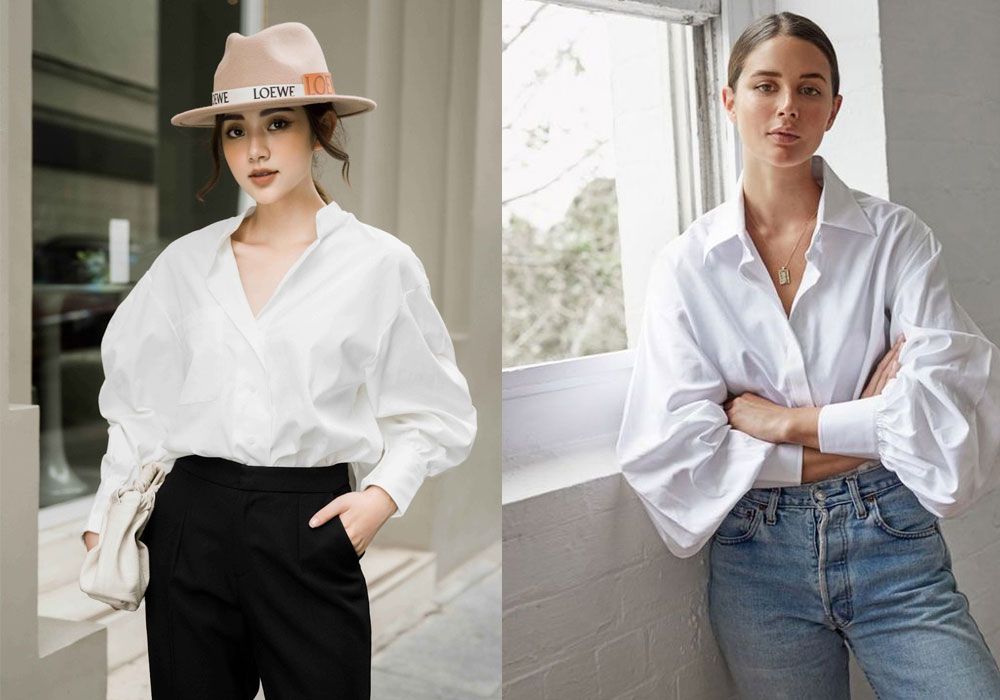 4 kiểu áo sơ mi trắng không nhàm chán mà nàng cũng nên có - 2