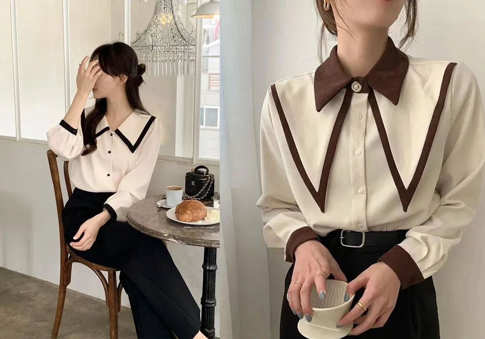 5 kiểu áo sơ mi điệu đà được hội Blogger Hàn lăng xê nhiệt tình
