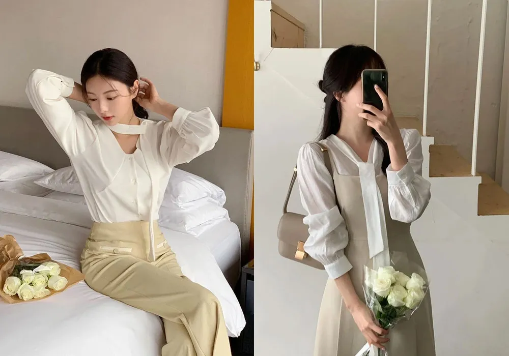 5 kiểu áo sơ mi điệu đà được hội Blogger Hàn lăng xê nhiệt tình