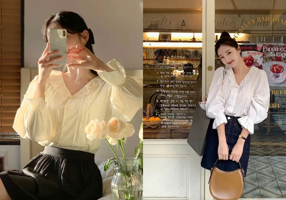 5 kiểu áo sơ mi điệu đà được hội Blogger Hàn lăng xê nhiệt tình