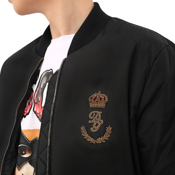 Áo Khoác Nam Dolce & Gabbana D&G Black With Logo Embroidered G9BAJZ G90A2 N0000 Màu Đen Size 48 - Thời trang - Vua Hàng Hiệu