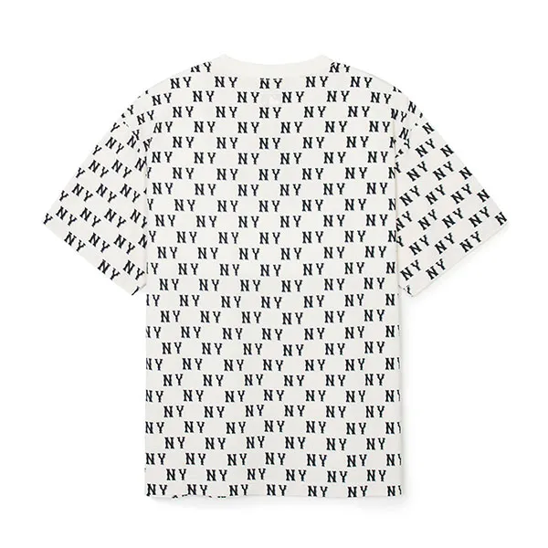 Áo Phông MLB Overfit New York Yankees 3ATSM0843-50CRS Tshirt Màu Kem Size M - Thời trang - Vua Hàng Hiệu