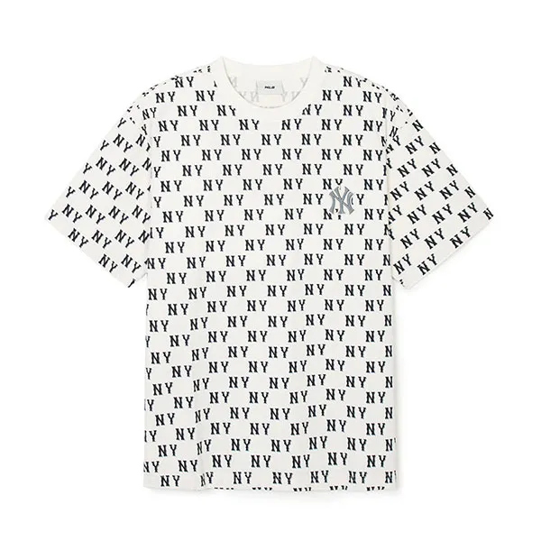 Áo Phông MLB Overfit New York Yankees 3ATSM0843-50CRS Tshirt Màu Kem Size M - Thời trang - Vua Hàng Hiệu