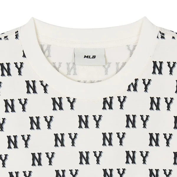 Áo Phông MLB Overfit New York Yankees 3ATSM0843-50CRS Tshirt Màu Kem Size M - Thời trang - Vua Hàng Hiệu