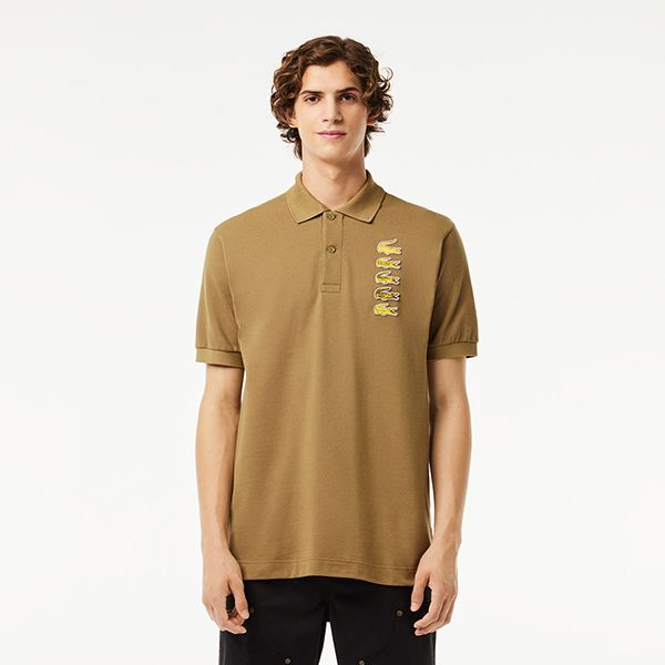 Áo Polo Nam Lacoste Croc Badge Pique Polo Shirt PH3474-51 Màu Nâu Size 4 - Thời trang - Vua Hàng Hiệu