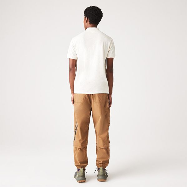 Áo Polo Nam Lacoste Men's Classic Fit Speckled Print Cotton Pique PH2363-74A Màu Ghi Trắng Size 3 - Thời trang - Vua Hàng Hiệu