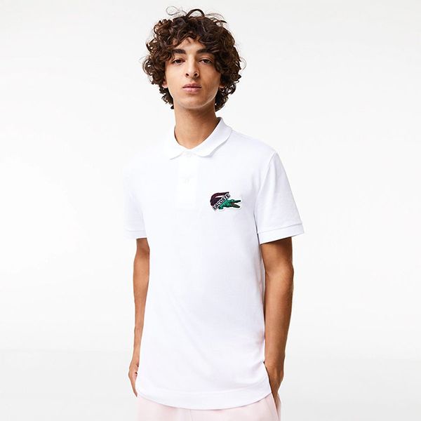 Áo Polo Nam Lacoste Organic Cotton Piqué Polo Shirt PH1369 Màu Trắng Size M - Thời trang - Vua Hàng Hiệu