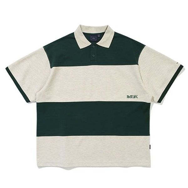 Áo Polo Romantic Crown Stripe Rugby Màu Xanh Xám - Thời trang - Vua Hàng Hiệu